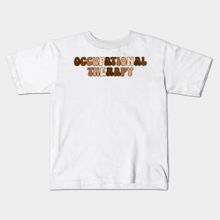 OT Bubble Letters brown Kids T-Shirt